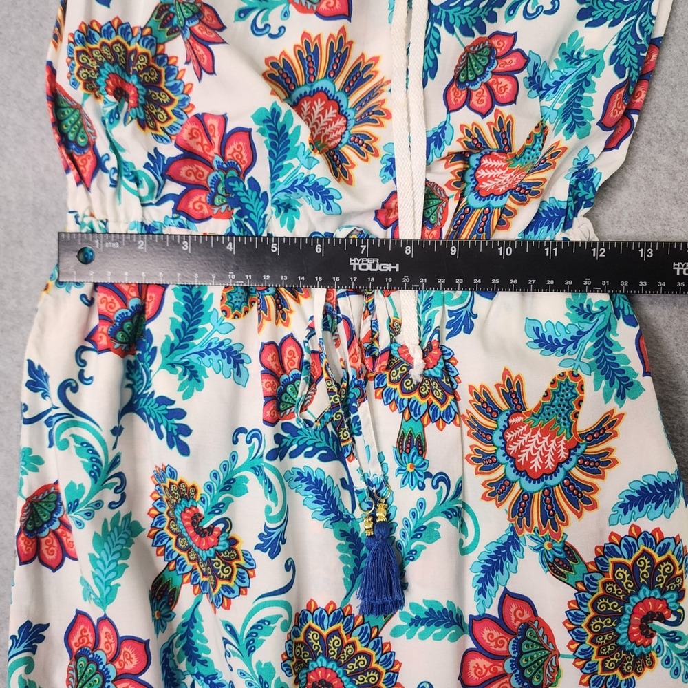 Women's Tommy Bahama Fira Bandeau Maxi Dress Sz XS Floral Paisley Strapless Boho - Picture 5 of 11